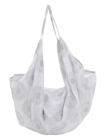 Sac baluchon coton Amman Argent, zip