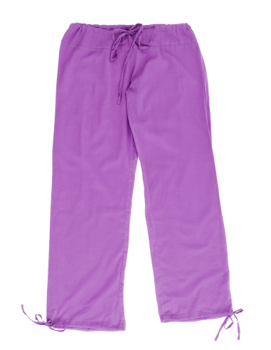 Pantalon coton  Lilas, lien coulissant (2M, 2L, 2XL)