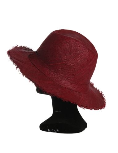 Chapeau Corsa rabane Framboise frangé