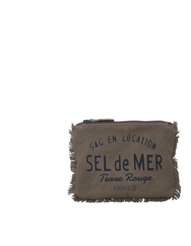 Pochette L Sel de mer "Beige dulce", coton (27x20cm)