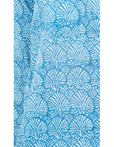 Kaftan "Coquillages Bleu Marin"coton,TU