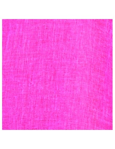 Pareo/Echarpe "Fuschia sombrero", washed, bords frangés, coton (180x110cm)