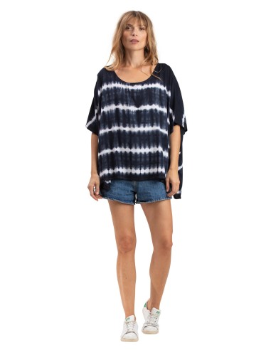 Top kaftan "Tie and Dye noir" viscose,TU