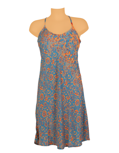 Robe courte "Bérénice" dos en Y, polyester (M,L,XL)