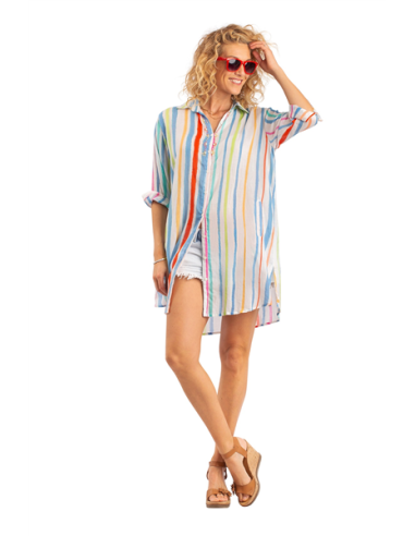 Chemise ample"Berlingot", poches côté, coton (S,M,L,XL)