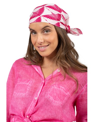 Bandana "Albatross Fuschia sombrero", coton 60x60