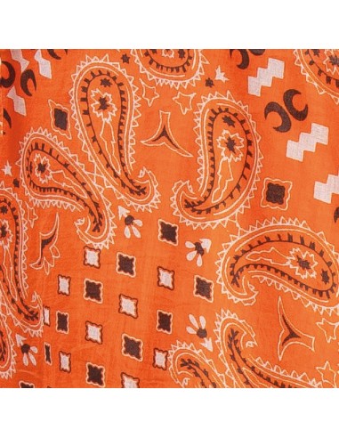 Bandana "Bandana Orange crepuscule" coton 60x60