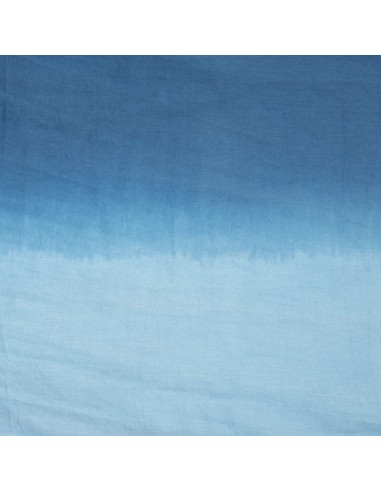 Paréo "Tie and dye ciel navy", coton,180x110cm