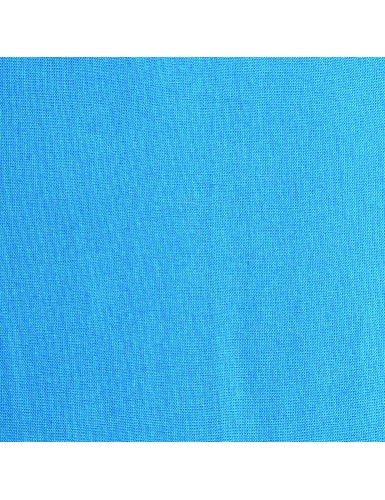 Robe droite "Bleu Pacifique", col V, sans manches, poches, viscose, SMLXL