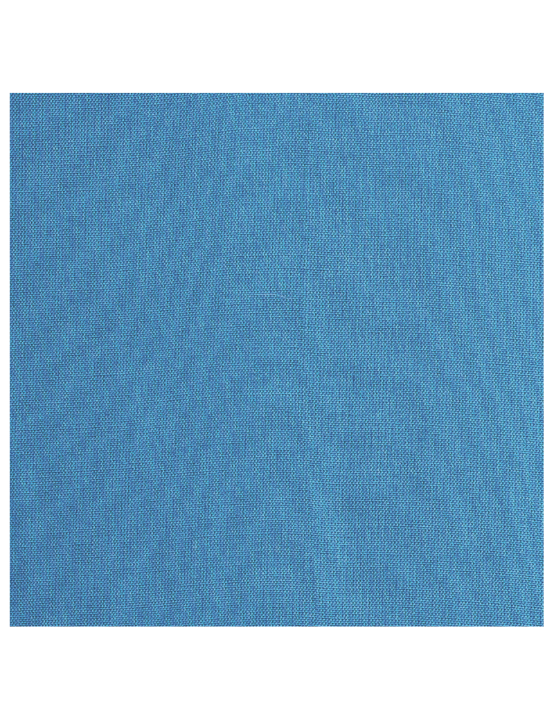Robe longue droite "Bleu Pacifique" col V, viscose, SMLXL