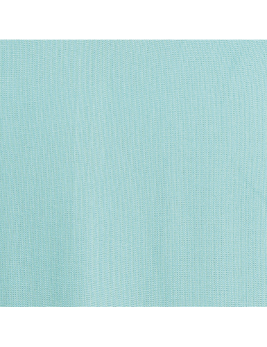 Robe longue droite "Bleu Caraibes" col V, viscose, SMLXL