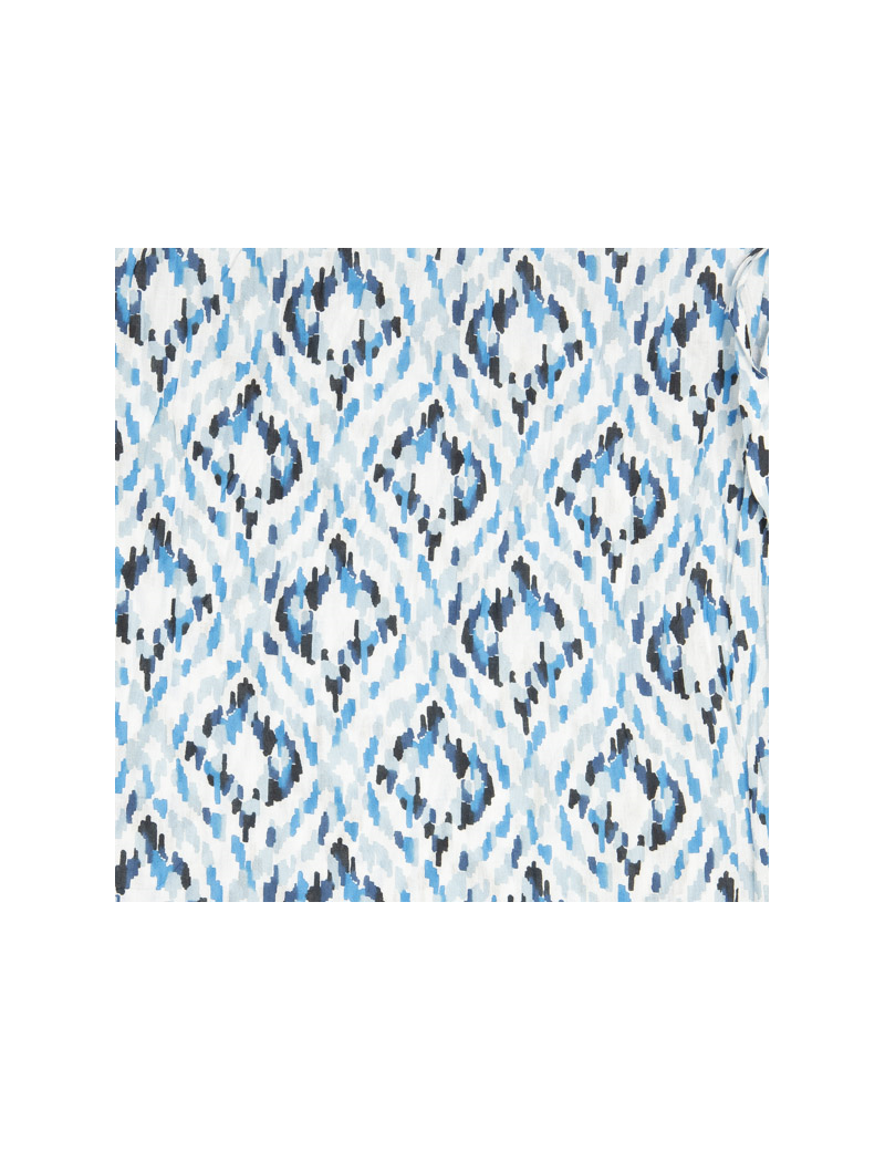 Bandana "Graphik bleu", coton,60x60