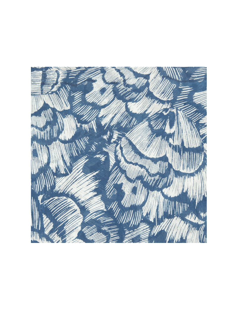 Bandana "Papillons navy", coton,60x60