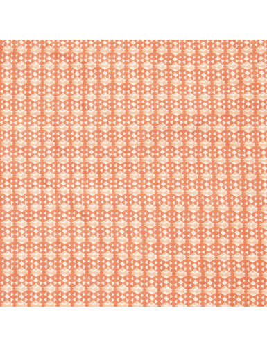 Bandana "Fleurs corail", coton,60x60