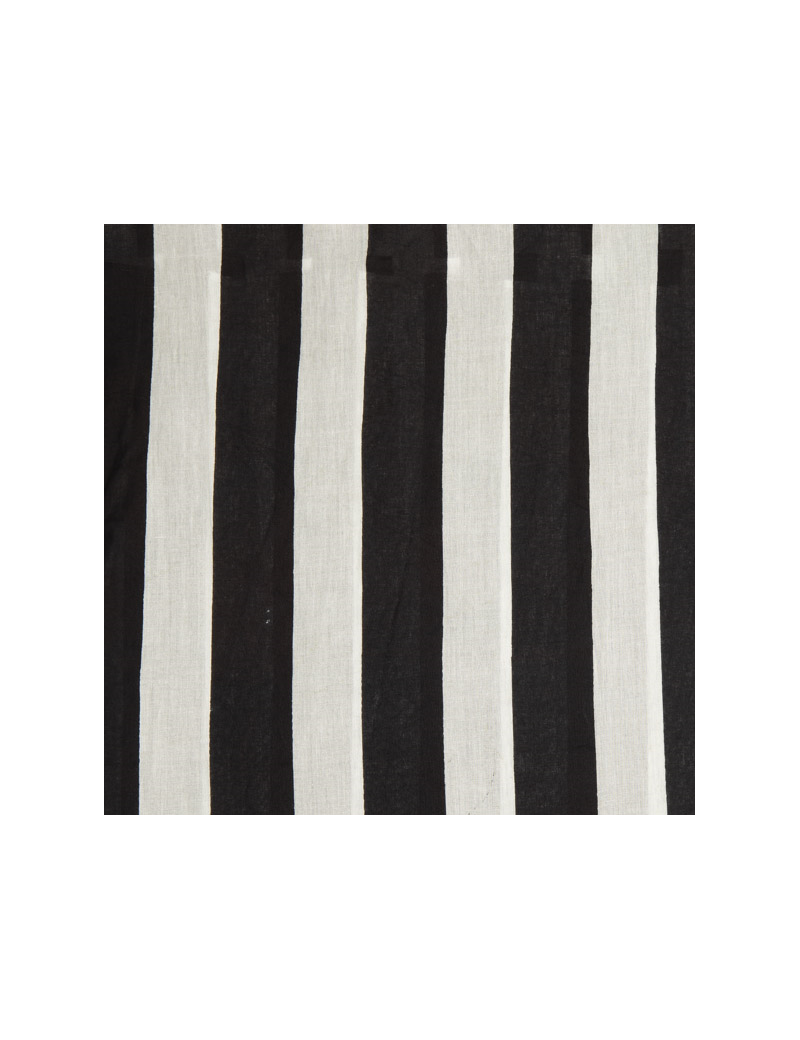 Bandana rayé "Black and white", coton 60x60