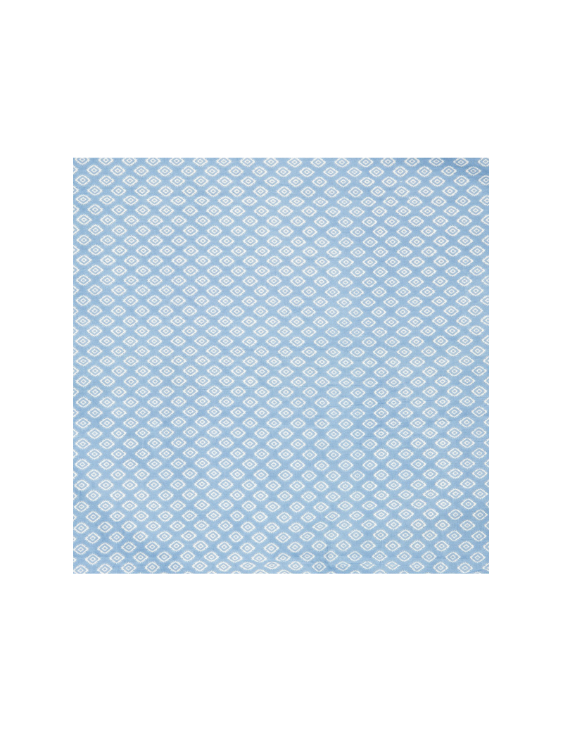 Bandana "Fleurs bleues", coton,60x60