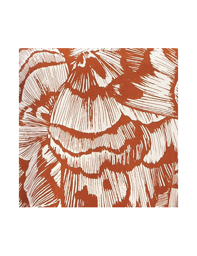 Bandana "Papillons terracotta", coton,60x60