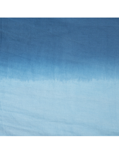 Paréo "Tie and dye ciel navy", coton,180x110cm