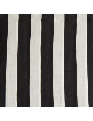 Paréo rayé "Black and white", coton,180x110cm
