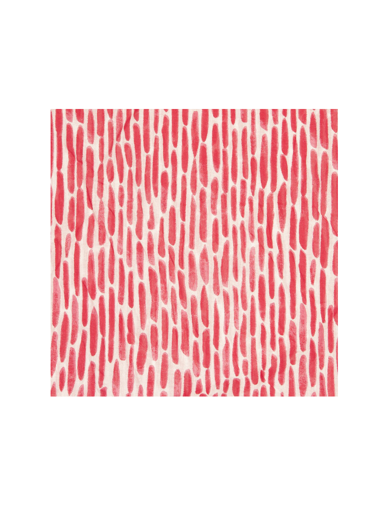 Paréo "pointillés roses", coton,180x110cm
