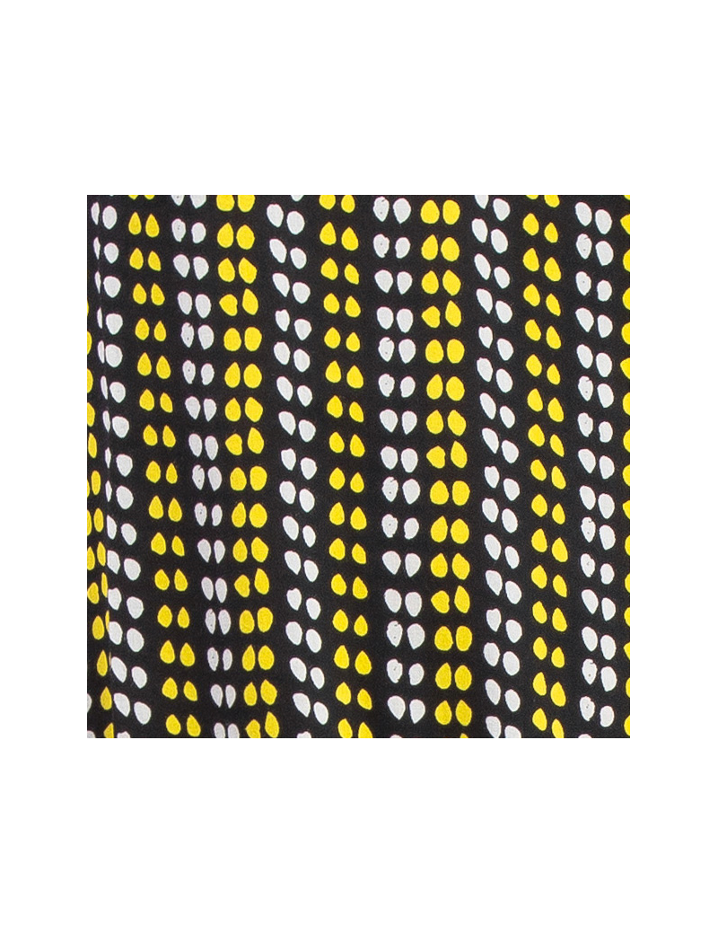 Paréo/Echarpe "Pois Noir" coton, 180x110cm