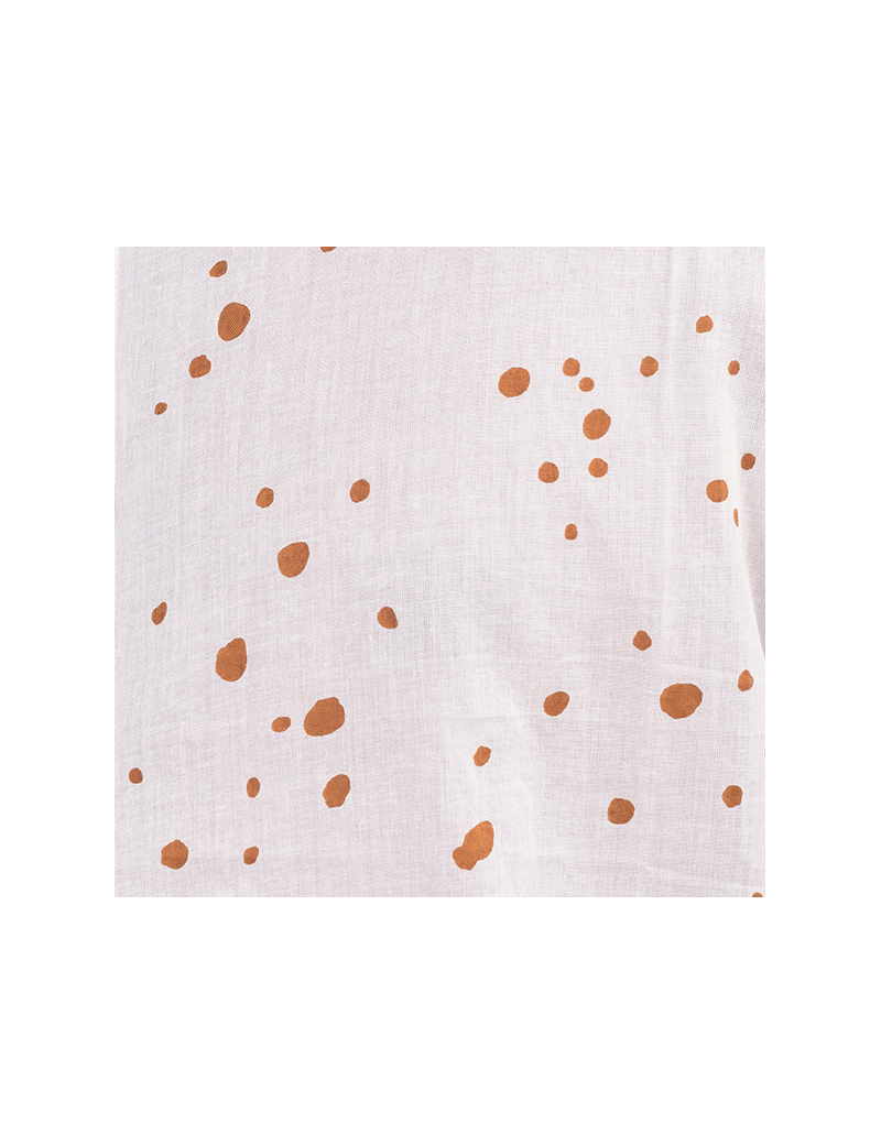 Paréo/Echarpe "Shintode Marron noix de pécan", coton 100x180cm