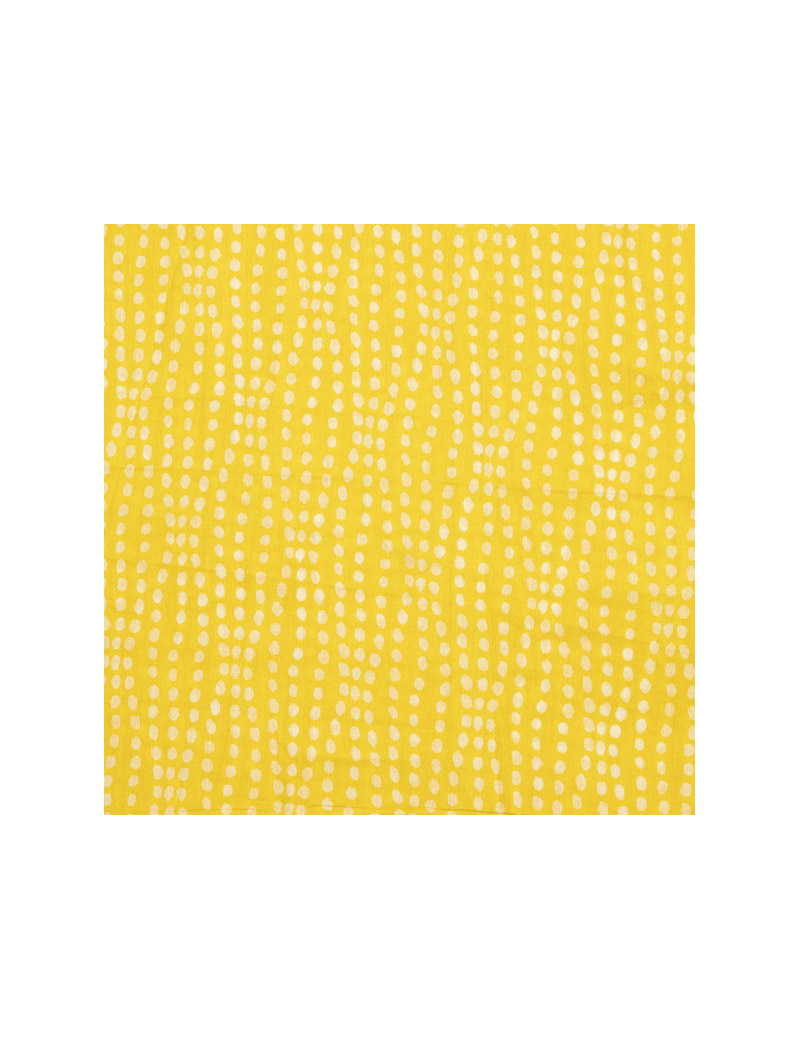 Bandana "Esther jaune", coton 60x60