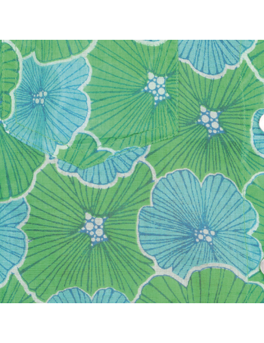 Bandana "Fleur Vert Guacamole", coton 60x60